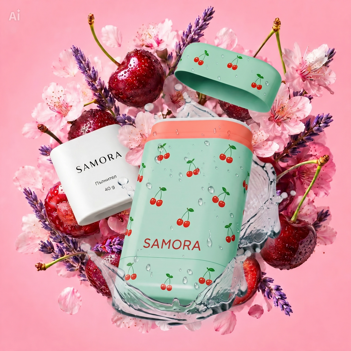 Дезодорант кейс Cherry и Пълнител